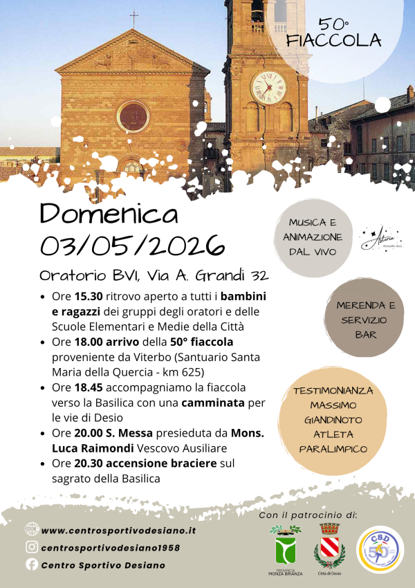 50° fiaccola - comune